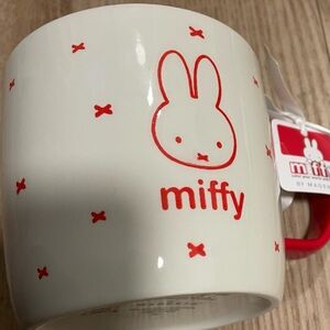 Miffy Magenta Red and White Ceramic Mug